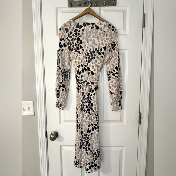 H&M x Richard Allen: Crêped Wrap-front Dress (Size S) - Picture 2 of 7